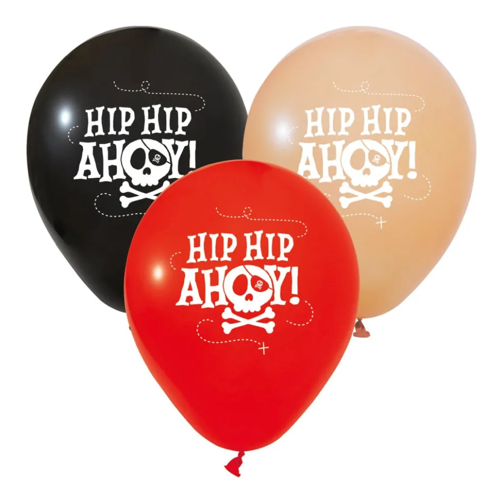 Pirate Hip Hip Ahoy Ballonger 6-pack