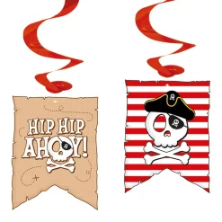 Pirate Hip Hip Ahoy Hängande Swirls 4-pack