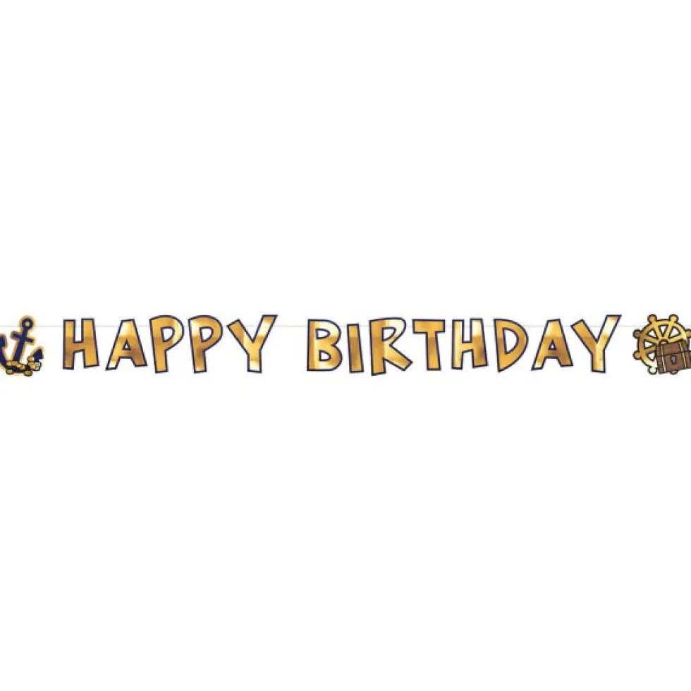 Pirates Map, Girlang Happy Birthday 180 cm