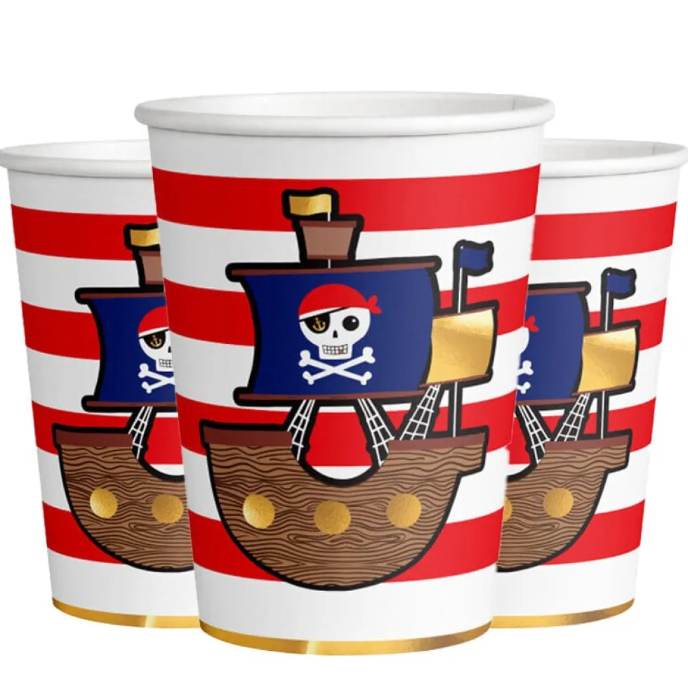 Pirates Map - Pappmuggar 8-pack