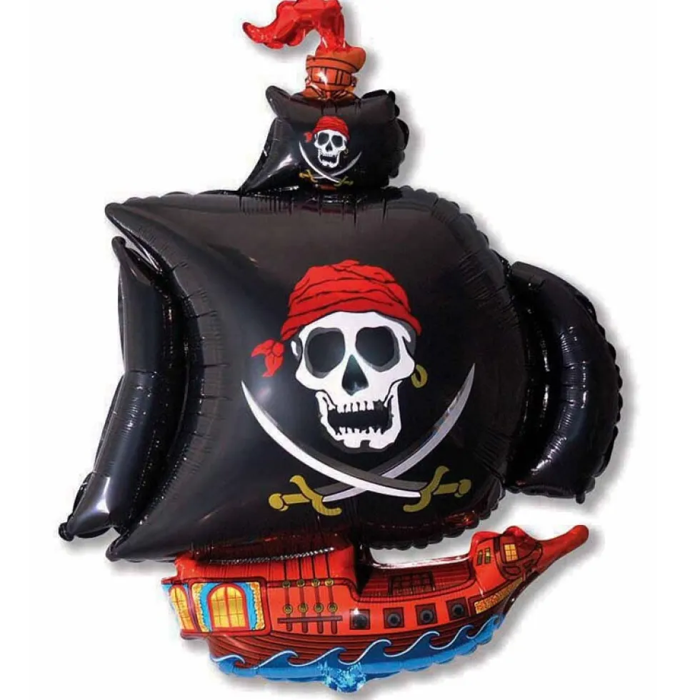 Piratskepp Folieballong 103 x 78 cm