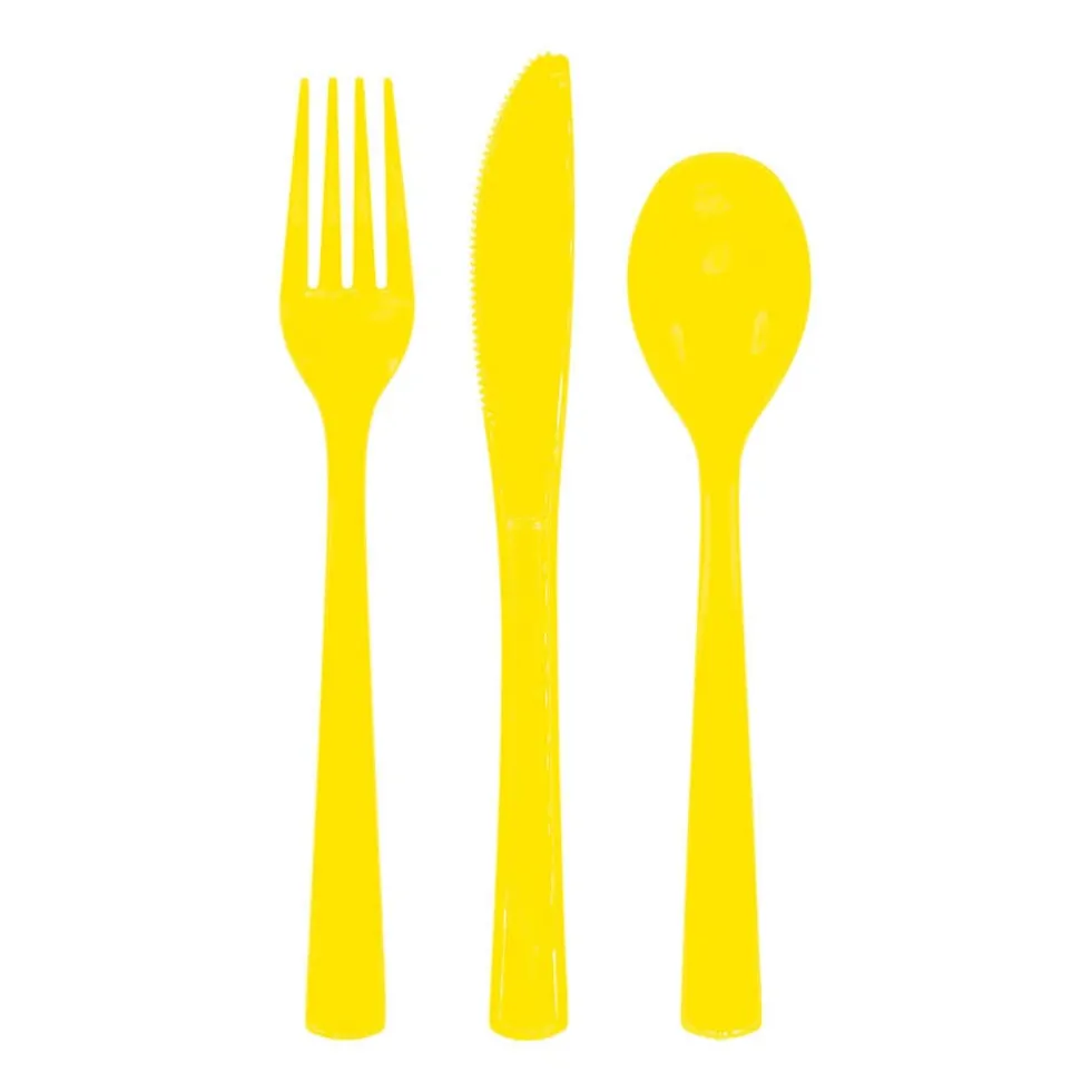 Plastbestick Gula 18-pack