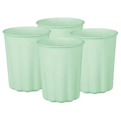 Plastmuggar, Pastellgröna 220 ml 4-pack