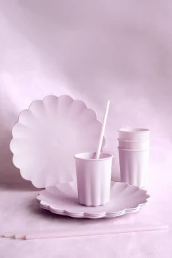 Plastmuggar, Pastellila 220 ml 4-pack