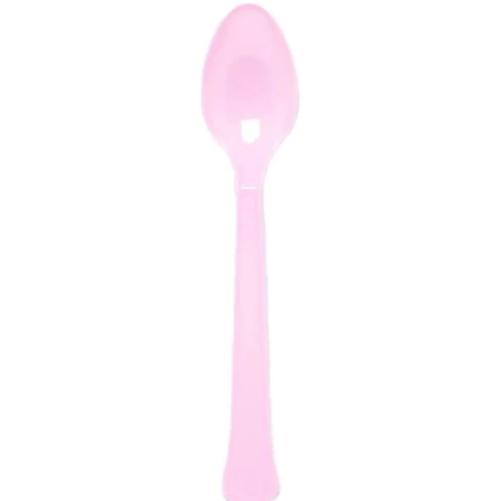 Plastskedar Ljusrosa 24-pack