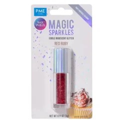 PME Ätbara Glitterflingor, röd
