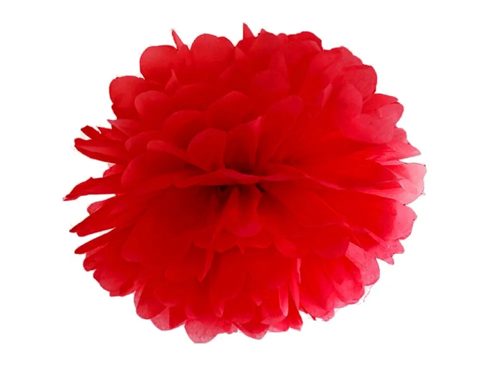 Pom Pom Röd 25 cm