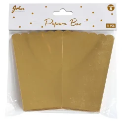 Popcornbägare Guldfolierade 6-pack