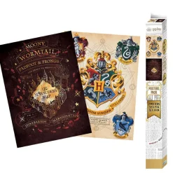Posters - Harry Potter Crest & Marauder´s Map 2-pack
