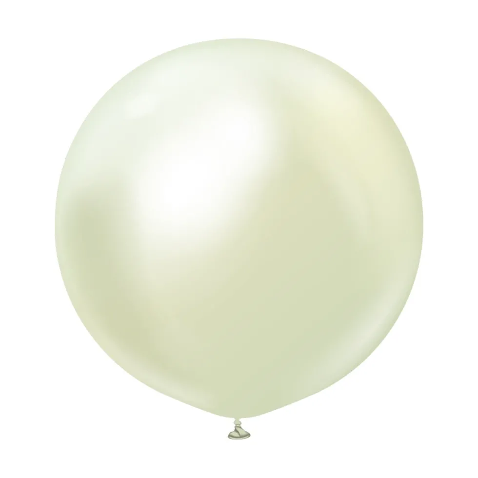 Premium Latexballonger Green Gold Chrome 60 cm 2-pack