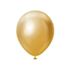 Premium Latexballonger Guld Chrome 30 cm