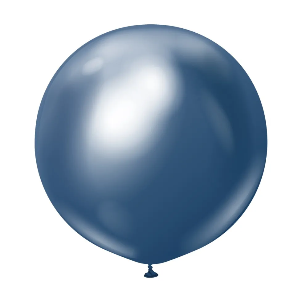 Premium Latexballonger Navy Blå Chrome 60 cm 2-pack