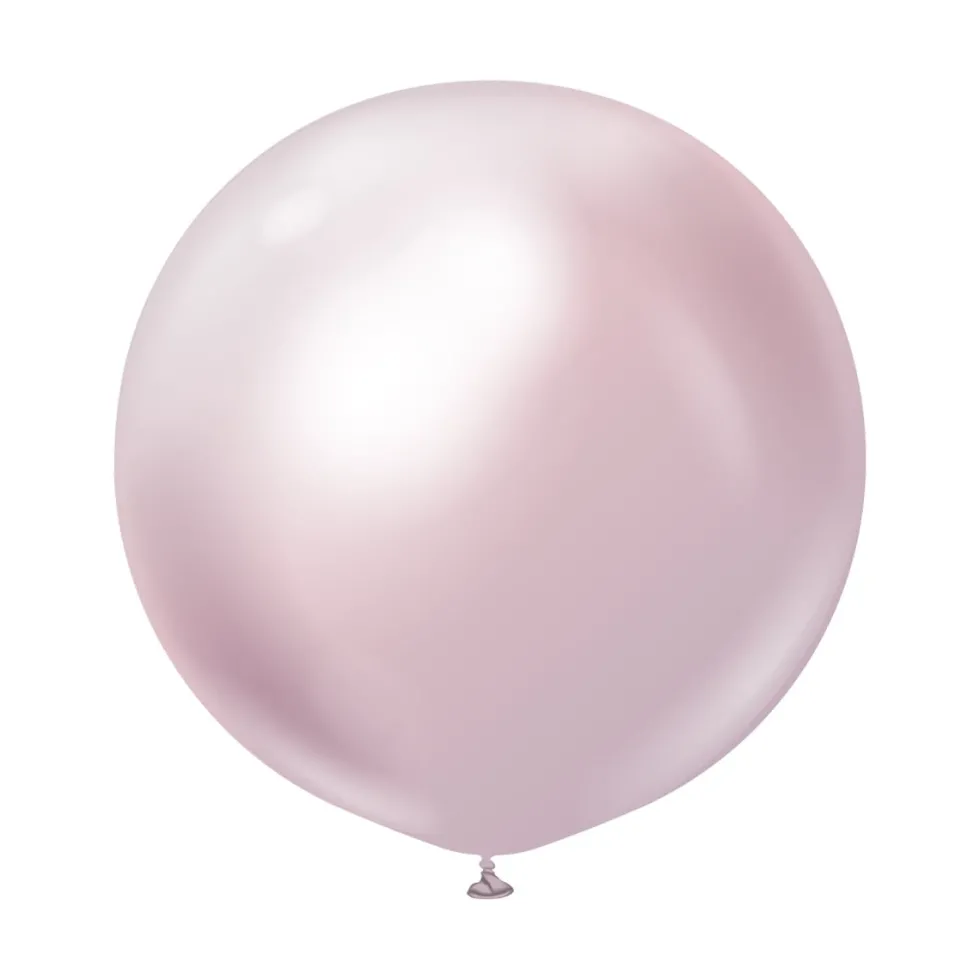 Premium Latexballonger Pink Gold Chrome 60 cm 2-pack