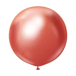 Premium Latexballonger Röd Chrome 60 cm 2-pack