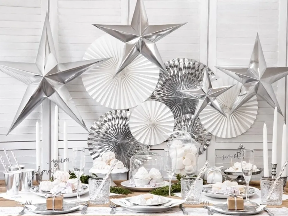 Presentsnöre, Silverglitter 225 m