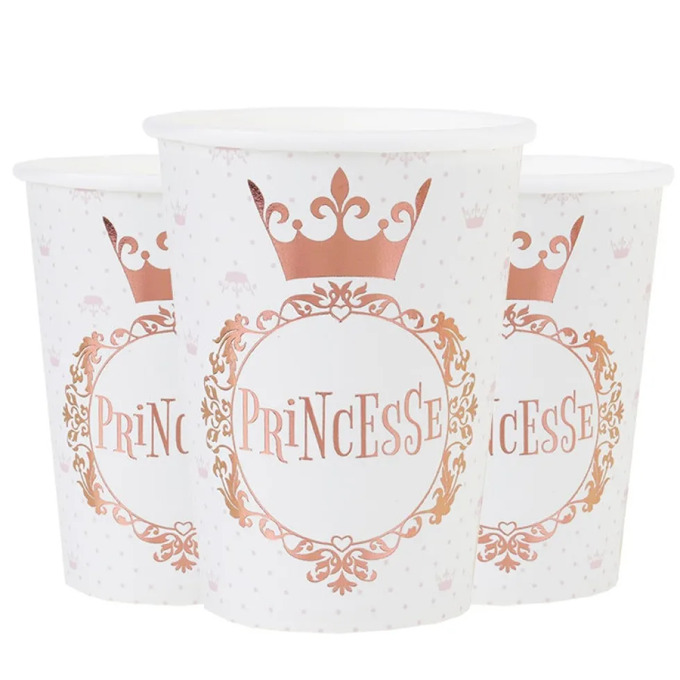 Princess - Pappmuggar 10-pack