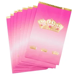 Prinsesskrona - Kalaspåsar i papper 8-pack