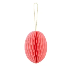 Påskdekoration - Rosa Påskägg Honeycomb 12 cm