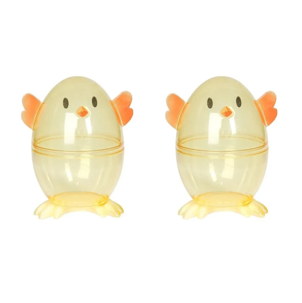 Påskägg i plast Kycklingar 2-pack