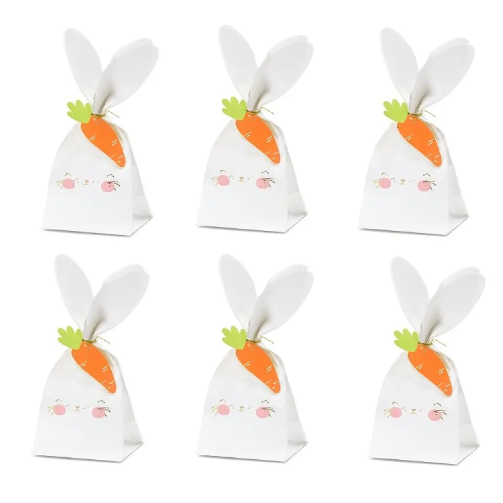 Påskhare Presentpåsar 6-pack