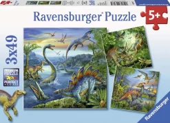 Ravensburger Pussel - Dinosaurier 3x49 bitar