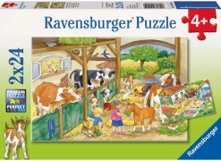 Ravensburger Pussel - En dag på bondgården 2x24 bitar