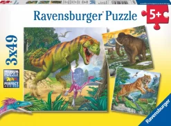 Ravensburger Pussel - Förhistoriska djur 3x49 bitar