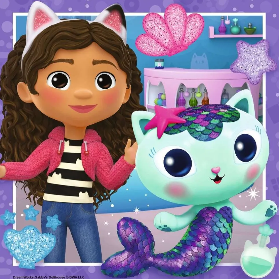Ravensburger Pussel - Gabby's Dollhouse 3x49 bitar