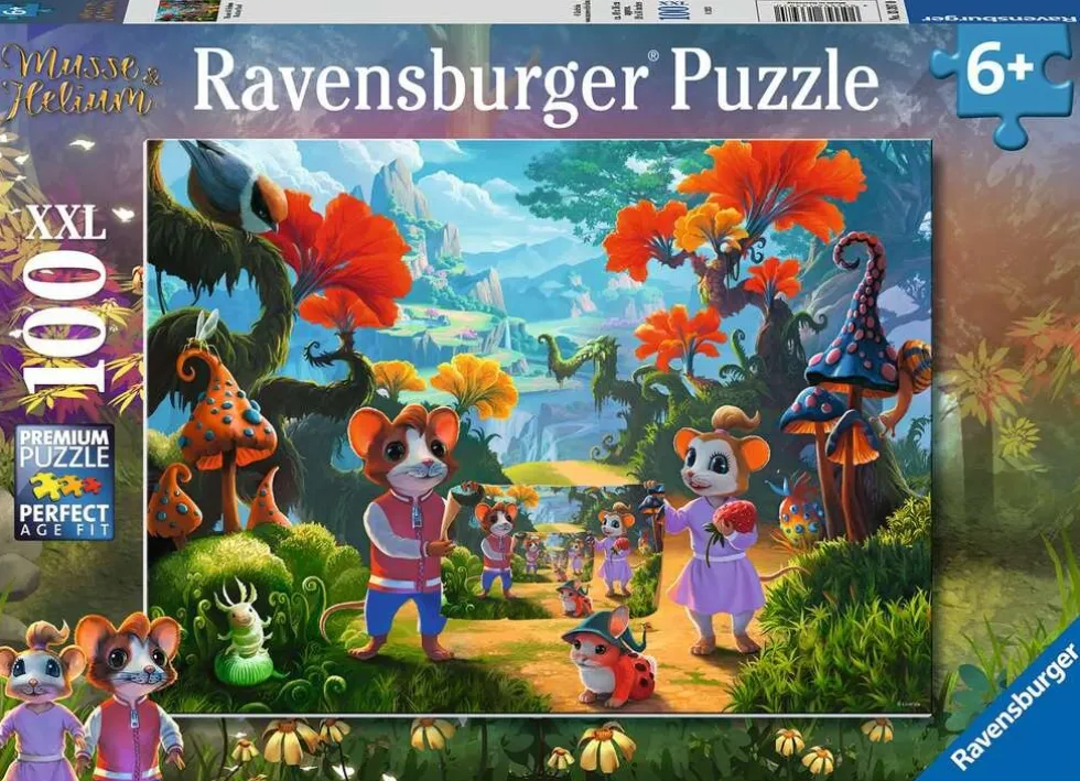 Ravensburger Pussel - Musse & Helium 100 bitar