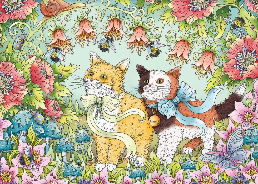 Ravensburger Pussel - Söta katter 1000 bitar