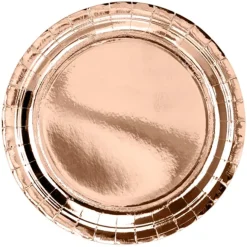Rose Gold Folierade Tallrikar 6-pack