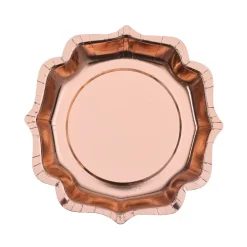 Roséguldfoilerade Tallrikar 10-pack