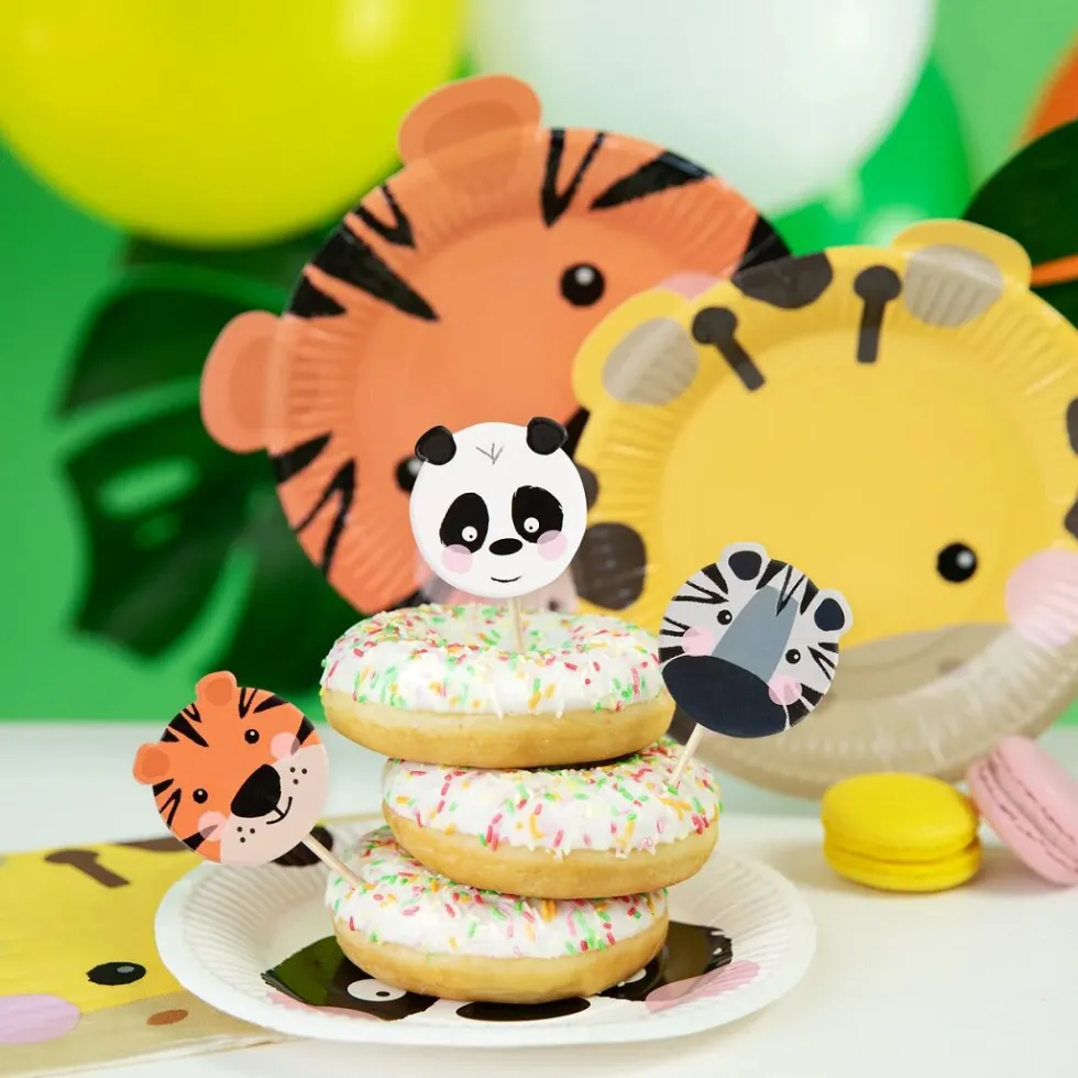 Safaridjur Cake Toppers 8-pack