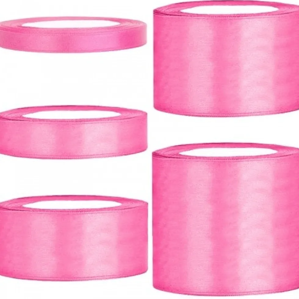 Satinband - Rosa 25 meter