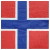 Servetter Norska Flaggan 20-pack
