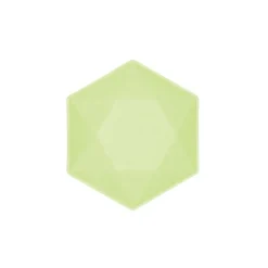 Skål Decor Premium Hexagon 16 cm Grön 6-pack