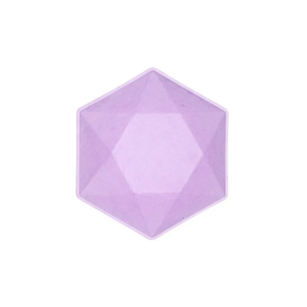 Skål Decor Premium Hexagon 16 cm Lila 6-pack