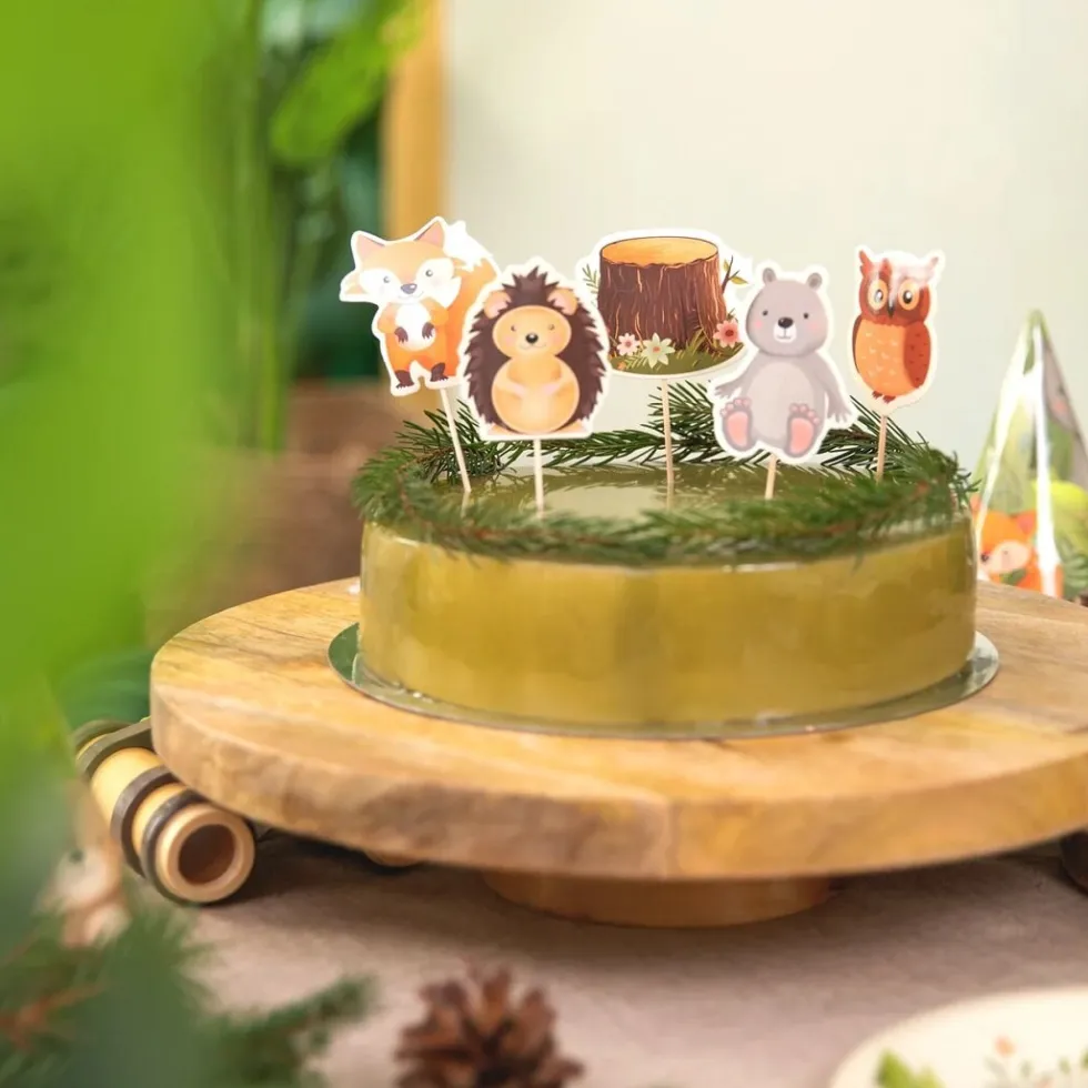 Skogsvänner - Cake Toppers 9-pack