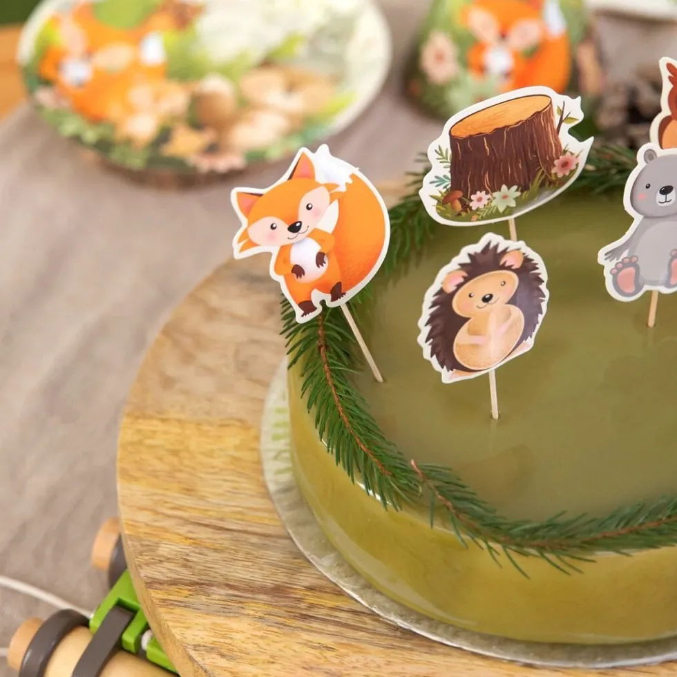 Skogsvänner - Cake Toppers 9-pack