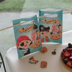 Små Pirater - Kalaspåsar i lyxigt papper 10-pack