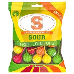 S-märke Fruit klubbor 10-pack