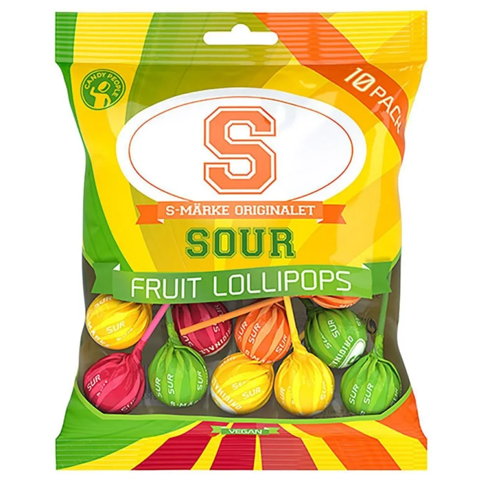 S-märke Fruit klubbor 10-pack
