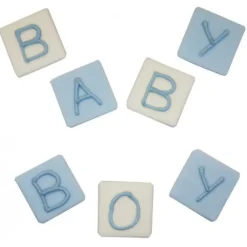 Sockerdekorationer Baby Boy 7-pack