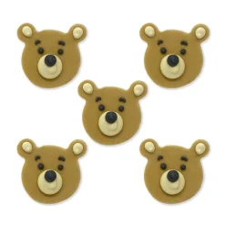 Sockerdekorationer Teddybjörnar 5-pack