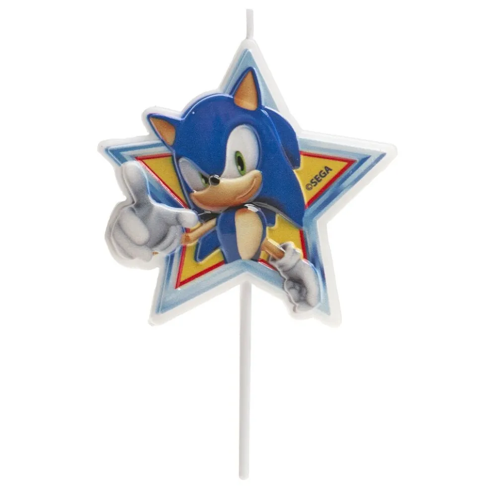 Sonic Stjärnformat Tårtljus
