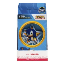 Sonic Stjärnformat Tårtljus