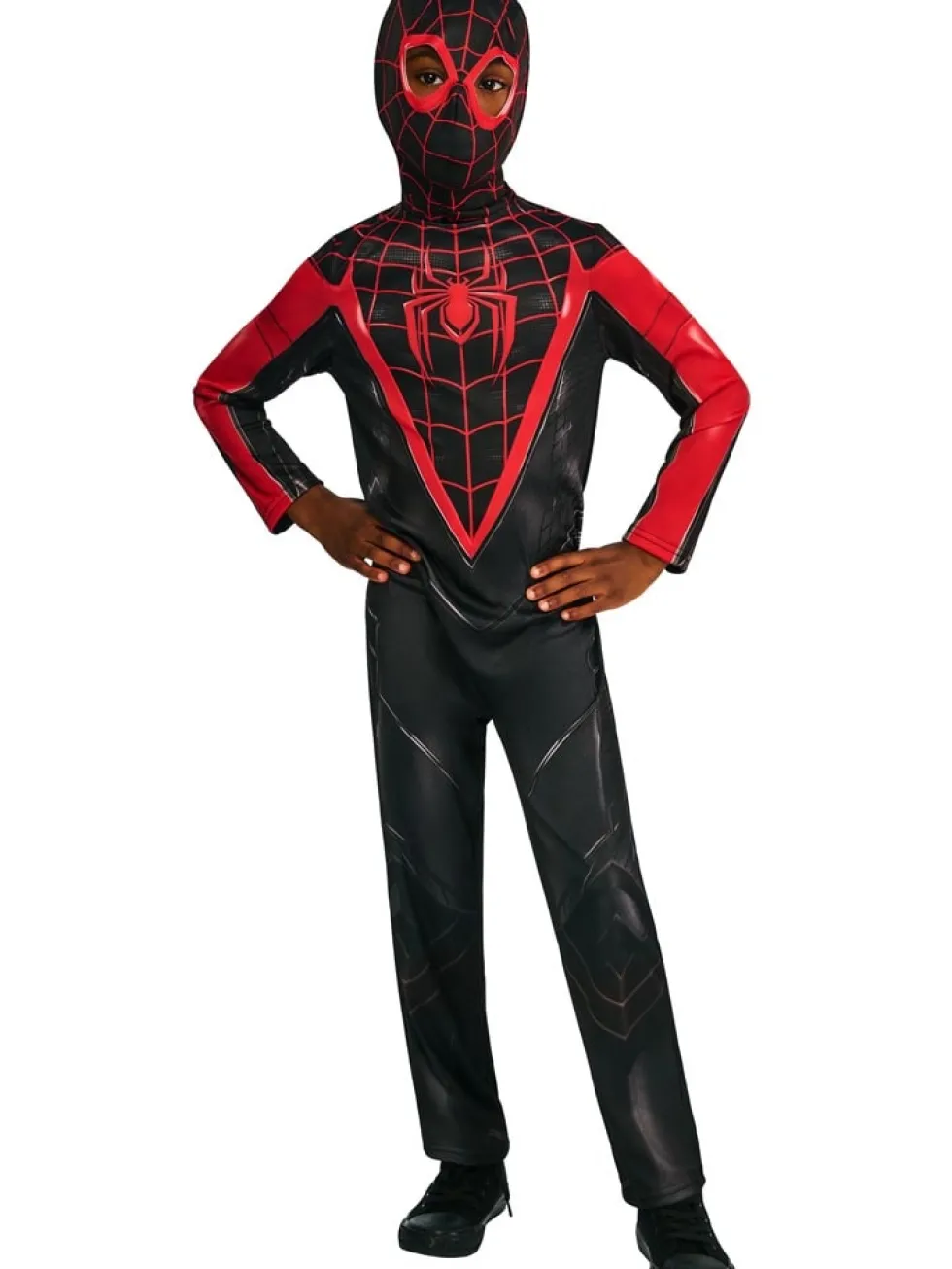 Spiderman Miles Morales Maskeraddräkt 7-8 år
