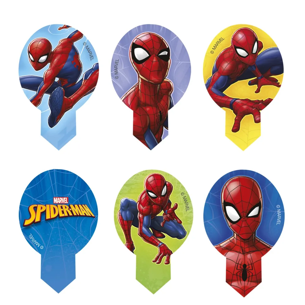Spiderman - Muffinsdekorationer Oblat 20-pack