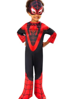 Spidey Miles Morales Maskeraddräkt 3-4 år