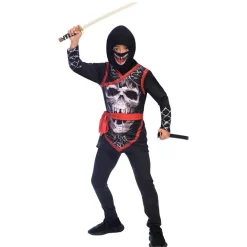 Spooky Ninja Maskeraddräkt Barn 6-12 år